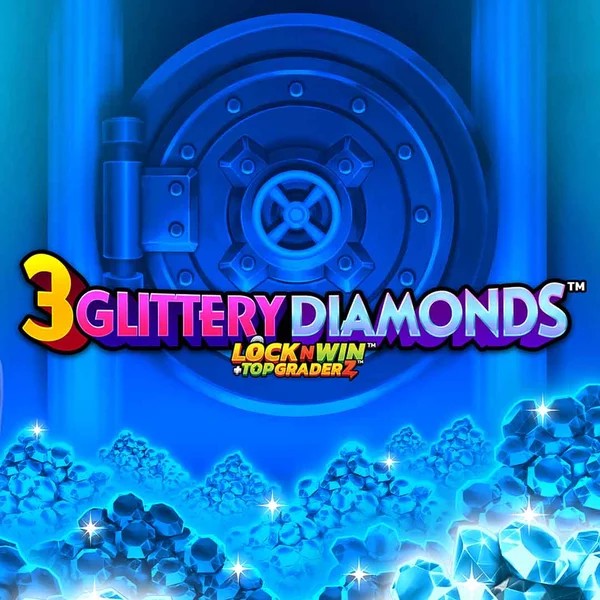 3 Glittery Diamonds online game logo by PearFiction Studios on hollywins.org