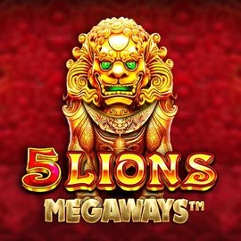 Official Slots logo: 5 Lions Megaways by Pragmatic Play at Hollywin Casino