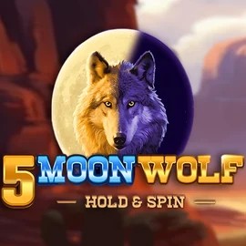 5 Moon Wolf logo – Slots by Apparat Gaming at Hollywin Casino