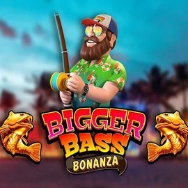 Bigger Bass Bonanza logo by Pragmatic Play Hollywin Casino