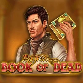 Book of Dead logo by Play'n GO at Hollywin Casino