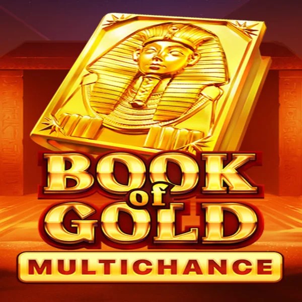 Book of Gold Multichance game by Playson – logo hosted on Hollywin Casino