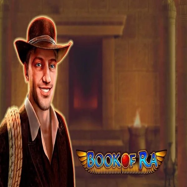 Book of Ra slot icon by Greentube, available at Hollywin Casino
