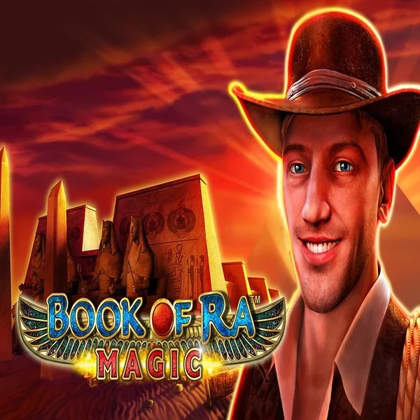 Book of Ra Magic logo by Greentube Hollywin Casino
