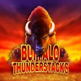 Buffalo Thunderstacks online game logo by Amatic Industries on hollywins.org