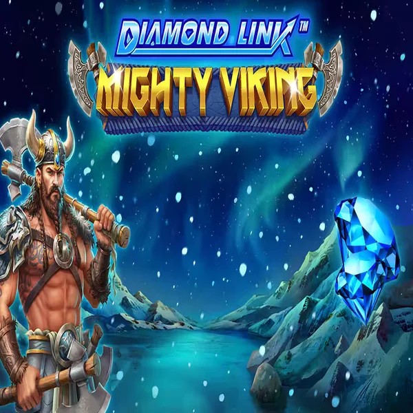 Slots logo of Diamond Link Mighty Viking from Greentube at Hollywin Casino
