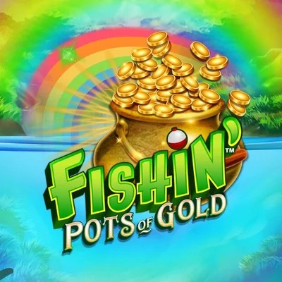 Slots logo of Fishin Pots Of Gold from Gameburger Studios at Hollywin Casino