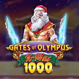 Slots logo of Gates of Olympus Xmas 1000 from Pragmatic Play at Hollywin Casino