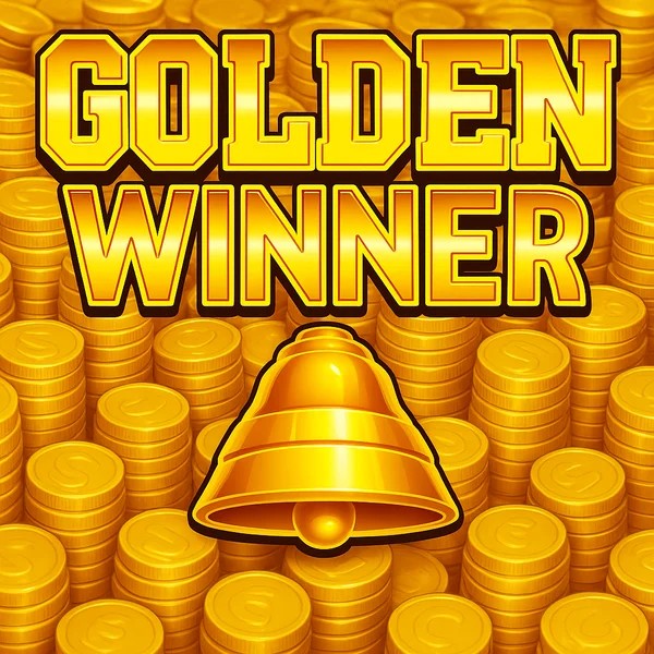 Official Slots logo: Golden Winner by Inspired Gaming at Hollywin Casino