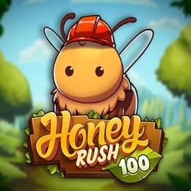 Honey Rush 100 casino game by Play'n GO – featured logo at Hollywin Casino