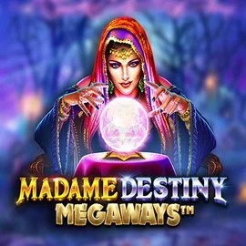 Madame Destiny Megaways game by Pragmatic Play – logo hosted on Hollywin Casino
