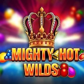 Mighty Hot Wilds slot logo by Inspired Gaming at Hollywin Casino