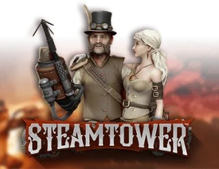 Steam Tower Slot logo by NetEnt Hollywin Casino