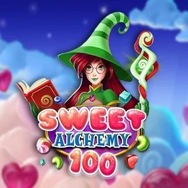 Sweet Alchemy 100 slot logo by Play'n GO at Hollywin Casino