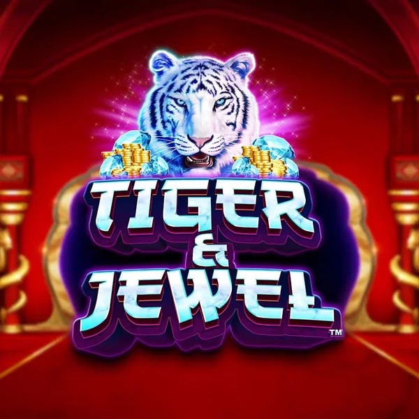 Tiger and Jewel slot logo by Greentube at Hollywin Casino